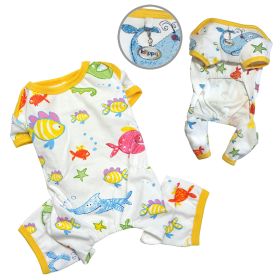 Knit Cotton Pajamas with Ocean Pals - S
